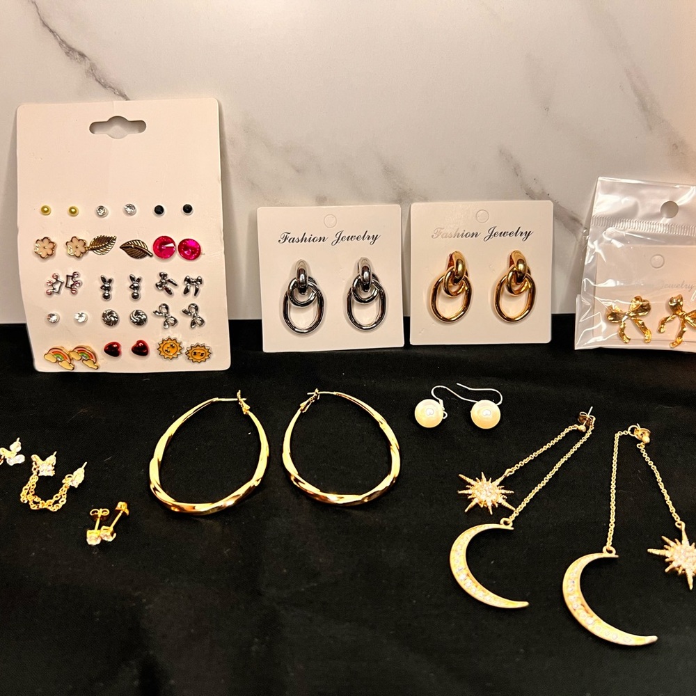 Lot of earrings!